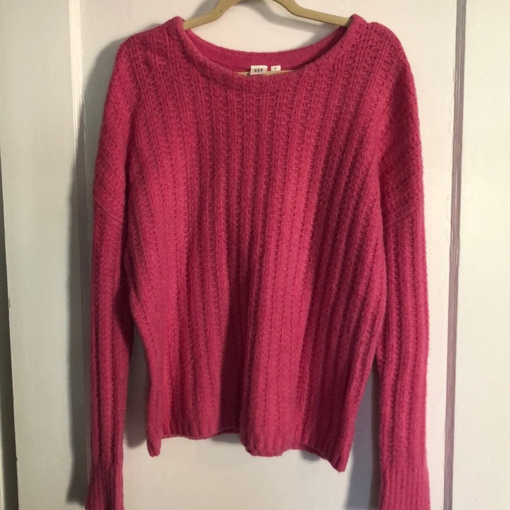 Gap pink oversized wool blend sweater. Size M